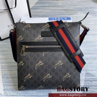 구찌 GUCCI  GG 블랙 메신저백  474137