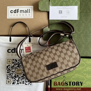 구찌 GUCCI  GG 캔버스 바이크백 힙색 블랙 남여공용 449182