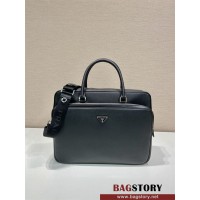  프라다 PRADA  브리프케이스 사피아노 가죽 2VE021