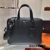 프라다 PRADA 사피아노 레더 브리프 케이스  2VE368