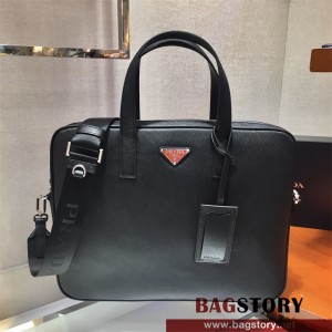 프라다 PRADA 사피아노 레더 브리프 케이스  2VE368