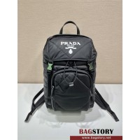 프라다 PRADA 리나일론 및 사피아노 가죽 백팩  2VZ135
