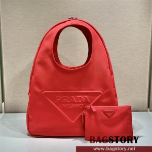 프라다 남성 로고 캔버스 호보 백 2VY005