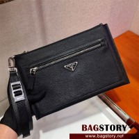 프라다 사피아노 삼각로고 스트랩 클러치백 NH009