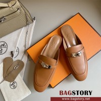 에르메스 HERMES 힐 샌들 슬리퍼