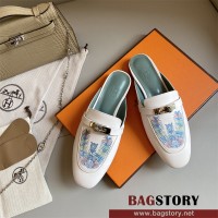 에르메스 HERMES 힐 샌들 슬리퍼