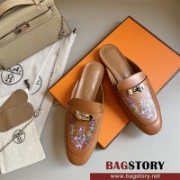 에르메스 HERMES 힐 샌들 슬리퍼