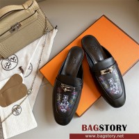 에르메스 HERMES 힐 샌들 슬리퍼