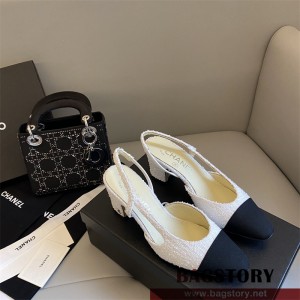 샤넬 CHANEL 힐 샌들 슬리퍼