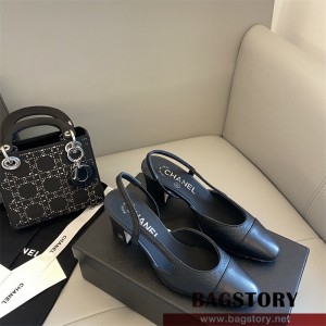 샤넬 CHANEL 힐 샌들 슬리퍼