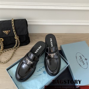 프라다 PRADA 힐 샌들 슬리퍼