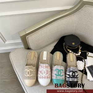 샤넬 CHANEL 힐 샌들 슬리퍼