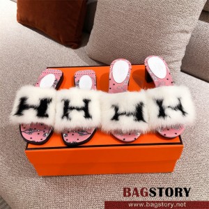 에르메스 HERMES 힐 샌들 슬리퍼