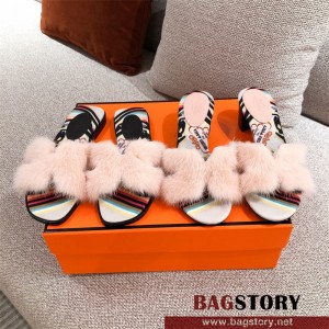 에르메스 HERMES 힐 샌들 슬리퍼