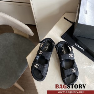 샤넬 CHANEL 힐 샌들 슬리퍼