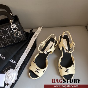 샤넬 CHANEL 힐 샌들 슬리퍼