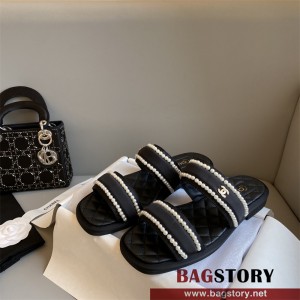 샤넬 CHANEL 힐 샌들 슬리퍼