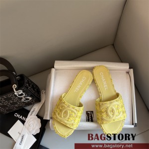 샤넬 CHANEL 힐 샌들 슬리퍼