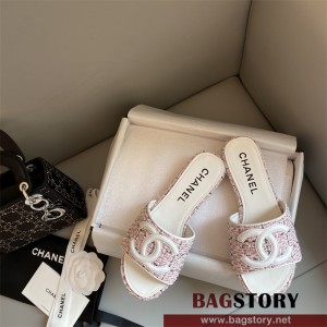 샤넬 CHANEL 힐 샌들 슬리퍼