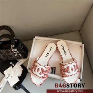 샤넬 CHANEL 힐 샌들 슬리퍼
