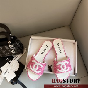 샤넬 CHANEL 힐 샌들 슬리퍼