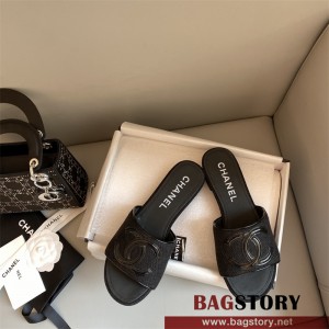 샤넬 CHANEL 힐 샌들 슬리퍼