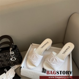 샤넬 CHANEL 힐 샌들 슬리퍼