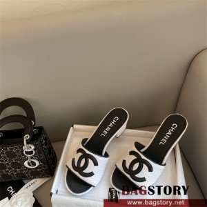 샤넬 CHANEL 힐 샌들 슬리퍼
