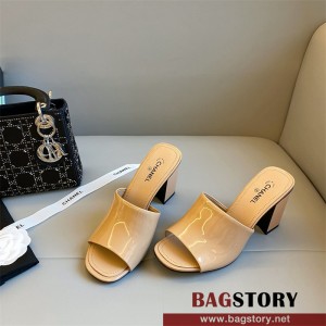 샤넬 CHANEL 힐 샌들 슬리퍼