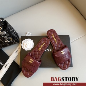 샤넬 CHANEL 힐 샌들 슬리퍼