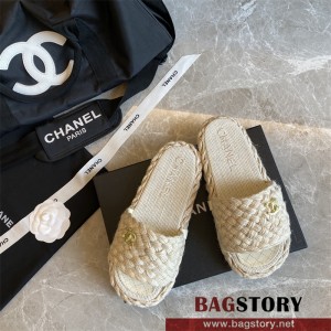 샤넬 CHANEL 힐 샌들 슬리퍼