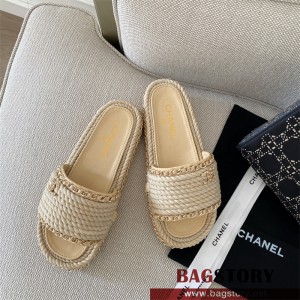 샤넬 CHANEL 힐 샌들 슬리퍼
