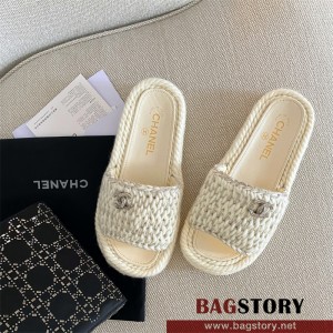 샤넬 CHANEL 힐 샌들 슬리퍼