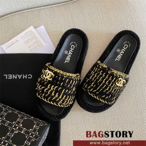 샤넬 CHANEL 힐 샌들 슬리퍼