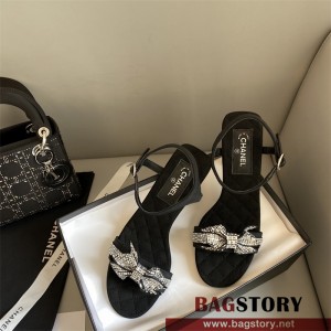 샤넬 CHANEL 힐 샌들 슬리퍼