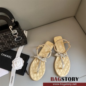 샤넬 CHANEL 힐 샌들 슬리퍼