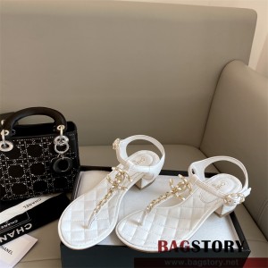 샤넬 CHANEL 힐 샌들 슬리퍼