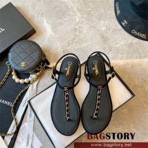 샤넬 CHANEL 힐 샌들 슬리퍼