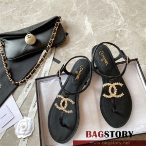 샤넬 CHANEL 힐 샌들 슬리퍼