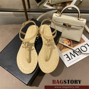 샤넬 CHANEL 힐 샌들 슬리퍼