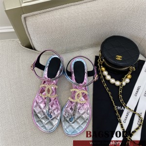 샤넬 CHANEL 힐 샌들 슬리퍼