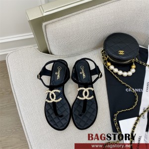 샤넬 CHANEL 힐 샌들 슬리퍼