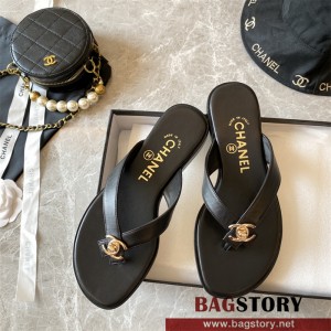 샤넬 CHANEL 힐 샌들 슬리퍼