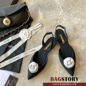 샤넬 CHANEL 힐 샌들 슬리퍼