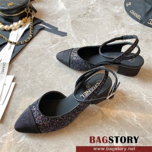 샤넬 CHANEL 힐 샌들 슬리퍼