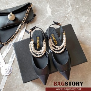 샤넬 CHANEL 힐 샌들 슬리퍼