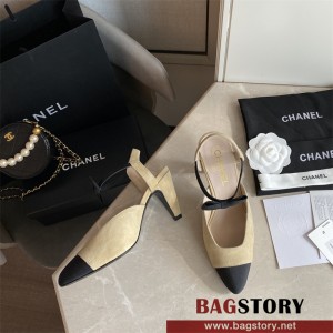 샤넬 CHANEL 힐 샌들 슬리퍼