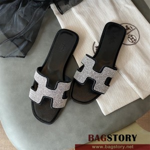 에르메스 HERMES 힐 샌들 슬리퍼