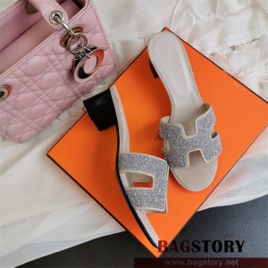 에르메스 HERMES 힐 샌들 슬리퍼