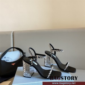 프라다 PRADA 힐 샌들 슬리퍼